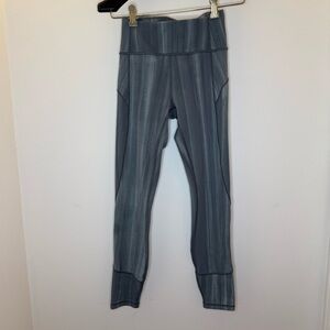 Lululemon Athletica Greenish-Gray High-Waisted Leggings